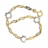 Pulseira em Prata 925 e Ouro de 24K