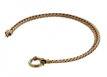 Pulseira em Prata Dourada 925
