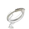 Anel ANTIGO em Ouro Branco de 19,2K e DIAMANTES