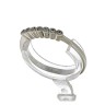 Anel ANTIGO em Ouro Branco de 19,2K e DIAMANTES