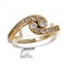 Anel  Ouro 19,2K e DIAMANTES