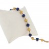 Pulseira em Ouro de 19.2K e Lápis Lazúli Facetada