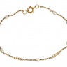 Pulseira em Ouro de 19,2k e PÉROLAS