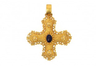 Cruz em Ouro de 19,2K 