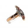 Anel ANTIGO em Ouro de 19,2K Prata 833 DIAMANTES e RUBIS
