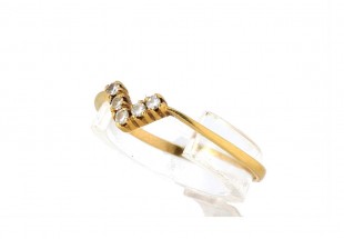 Anel em Ouro de 19,2K e DIAMANTES