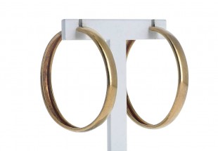Argolas em Prata dourada 925