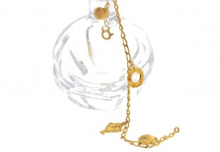 Pulseira em Prata 835 Banhada a OURO 24K