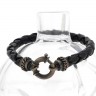 Pulseira em Prata 925 e Couro