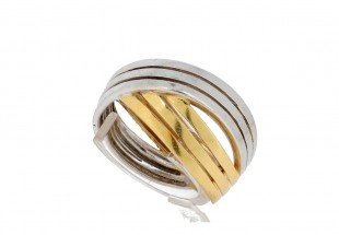 Anel em Ouro Bicolor de 19,2K