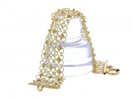 Bracelete em Prata 925 Banhada a Ouro