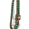 Bracelete ANTIGA em Ouro de 19,2K PÉROLA FINA, DIAMANTES 