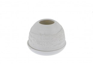 Castiçal em Porcelana Bisquit