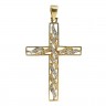 Cruz em Ouro de 19,2K e DIAMANTES
