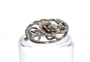 Alfinete em Prata 835 e Ouro 9K