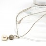 Conjunto:Fio, Pulseira e Par de Brincos
