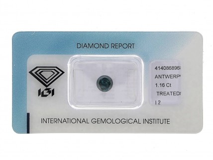 Diamante Natural Fancy Green Blue 1,16 Ct