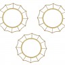 Conjunto de 3 Espelhos Decorativos