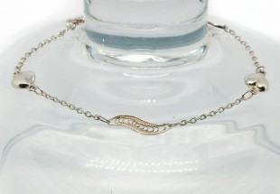 Pulseira em Prata com filigrana