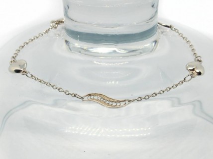 Pulseira em Prata com filigrana