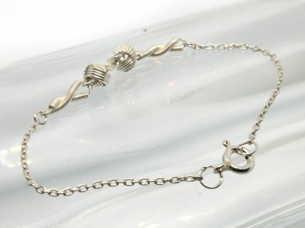 Pulseira em Prata com filigrana