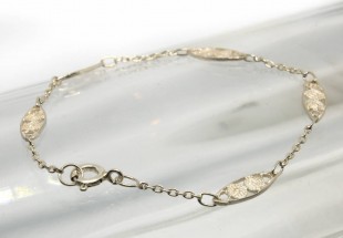 Pulseira em Prata com filigrana