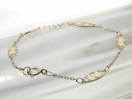 Pulseira em Prata com filigrana