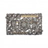 ALFINETE DE PEITO DE OURO PORTUGUES PRATA E DIAMANTES