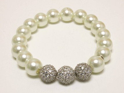 Pulseira elástica em Prata 925