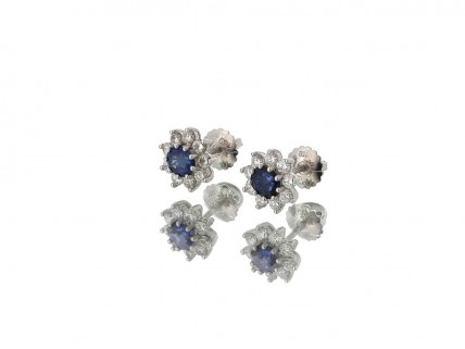Chuveiro em Ouro de 18K DIAMANTES e SAFIRAS