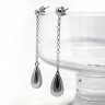 Par de brincos em PRATA - Remate em gota