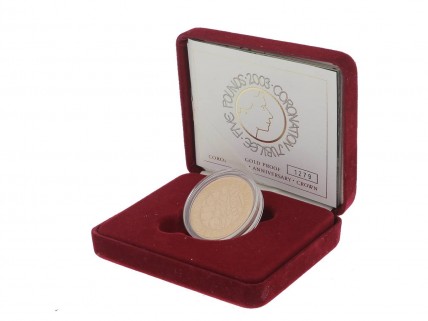 Moeda de 5 Libras em OURO de 22K 