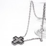 Fio - Cruz com zircónias e onix