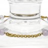 Pulseira em PRATA dourada - Pedra de Lua