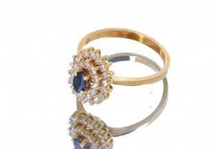 Chuveiro em Ouro de 19,2K DIAMANTES e SAFIRA