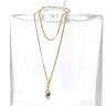 Fio com pendente em OURO de 9K