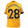 Camisola Oficial de Jogo do Wolverhampton Wanderers Football Club JOÃO MOUTINHO 28 Autografada