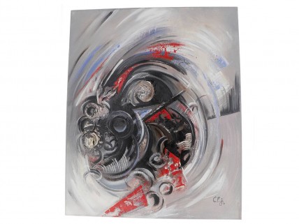 C.F.J ( Sec. XX  ), Original, Óleo sobre tela, assinado.