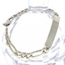 Pulseira em PRATA 925 com chapa de gravação