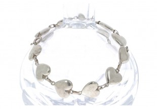Pulseira em PRATA 835 - corações