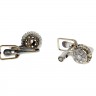 Brincos em OURO Branco 19,2K e DIAMANTES