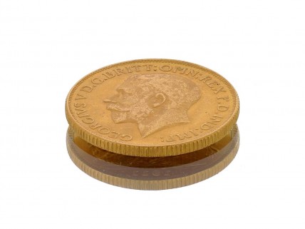 Moeda de 1 Libra em Ouro de 22K de 1911