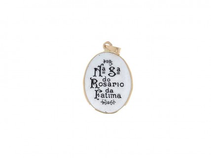 Pendente Nossa Sra. Do Rosário de Fátima em OURO de 19,2k