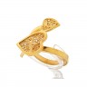 Anel em Prata 925 Banhado a Ouro e FILIGRANA