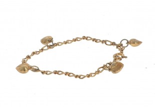 Pulseira em PRATA dourada 835