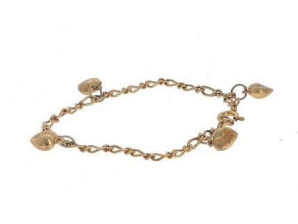 Pulseira em PRATA dourada 835
