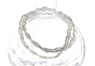Pulseira de 2 voltas em PRATA 925