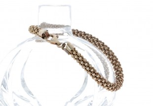 Pulseira em PRATA dourada 925