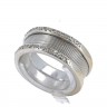 Anel em OURO de 19,2k e DIAMANTES