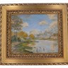 Réplica Certificada de CLAUDE MONET (1840-1926) «PRINTEMPS À L`ILE DE LA GRANDE-JATTE» 